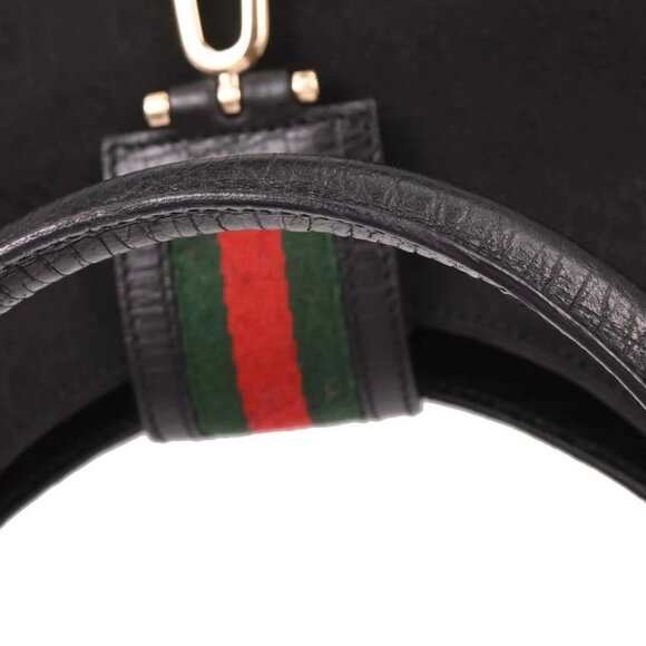 Gucci Black Canvas GG Handbag - Picture 7 of 10